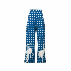 BlueEmbroidery Picnic Trousers