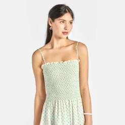 The Beth Dress -TUKE BAZAAR Sales Store 210320 Maxwell Geraldine Ecomm Beth GreenDot 3894copy2