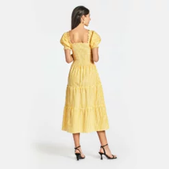 The Meg Dress -TUKE BAZAAR Sales Store 210320 Maxwell Geraldine Ecomm Meg Yellow 4058copy