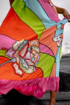 Hand Beaded Halter Gown -TUKE BAZAAR Sales Store 24a