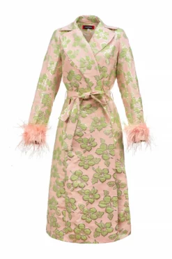 Jacquard Pink Coat