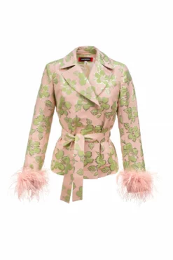 Feathered Jacquard Jacket