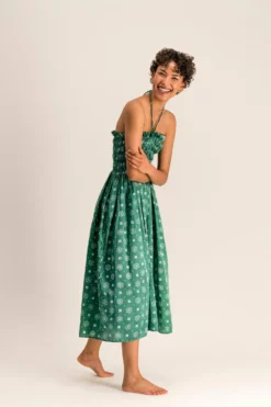Billie Dress - Emerald Floral -TUKE BAZAAR Sales Store BILLIEDRESSEMERALD Full CR2 17 scaled