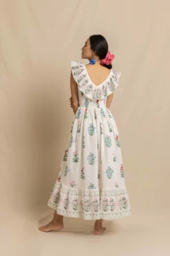 Birdie Dress In Multi Jodhpur Flower -TUKE BAZAAR Sales Store BirdiedressinSummerRVP 8462 scaled