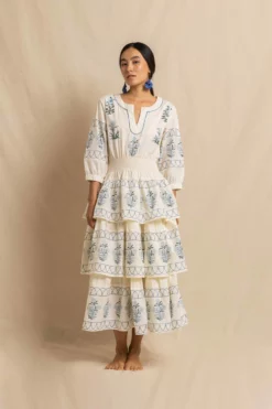 Cabana Dress In Jodhpur Border