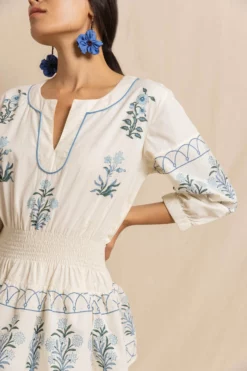 Cabana Dress In Jodhpur Border -TUKE BAZAAR Sales Store CabanadressinBlueJodphurBorderRVP 9709 scaled