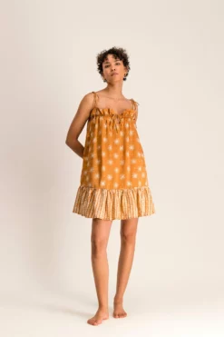 Daisy Dress - Gold Sun 9 Daisy Dress - Gold Sun -TUKE BAZAAR Sales Store DAISYDRESSAMBER Full CR2 28 scaled