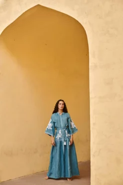 Turquoise Swan Dress -TUKE BAZAAR Sales Store DSC 6313 scaled