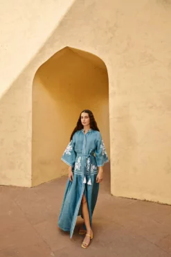 Turquoise Swan Dress -TUKE BAZAAR Sales Store DSC 6336 scaled