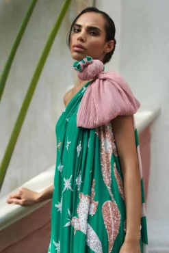 Hand Beaded Toga Gown -TUKE BAZAAR Sales Store DSC 8536