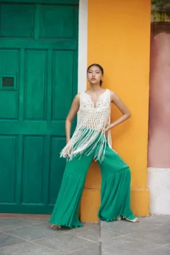 Single Hand Knotted Macrame Blouse -TUKE BAZAAR Sales Store DSC 8608