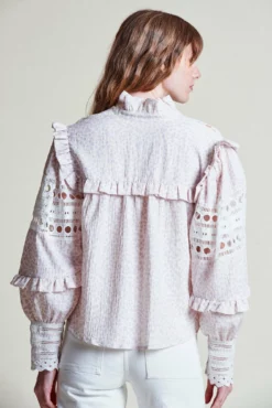 The Danielle Shirt -TUKE BAZAAR Sales Store DanielleShirt CreamLilac 3