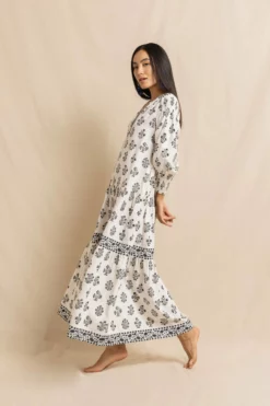 Eve Dress In Fichou Flower