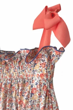Jaime Dress In Coral Floral 8 Jaime Dress In Coral Floral -TUKE BAZAAR Sales Store IMG 0323