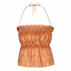 BILLIE TOP -CORAL REEF PAISLEY 9 BILLIE TOP -CORAL REEF PAISLEY -TUKE BAZAAR Sales Store I Back