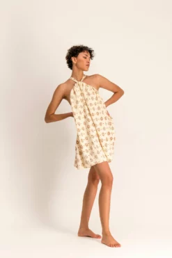 Jeanie Mini - Ecru Paisley -TUKE BAZAAR Sales Store JEANIEDRESSCREAM Full CR2 10 scaled