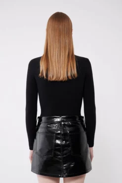 Coal Peachskin Long Sleeve Crew Neck -TUKE BAZAAR Sales Store JOOSTRICOT2023013131199