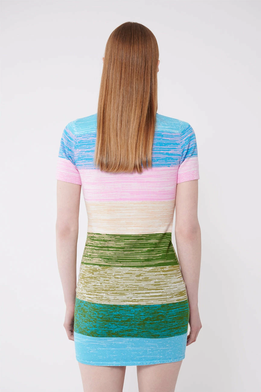 Space Dye Peachskin Polo Mini Dress 8 Space Dye Peachskin Polo Mini Dress - Image 8