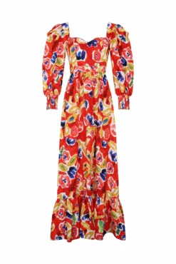Jora Dress In Fresco Print -TUKE BAZAAR Sales Store JORAFRESCO1