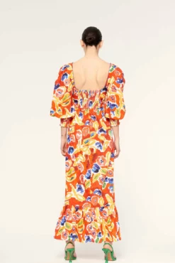 Jora Dress In Fresco Print -TUKE BAZAAR Sales Store JORAFRESCO5