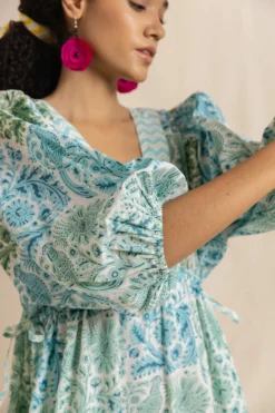 Jaime In Green Multi Pheasant (Backless) -TUKE BAZAAR Sales Store JaimebacklessingreenmultipheasantRVP 9889 scaled