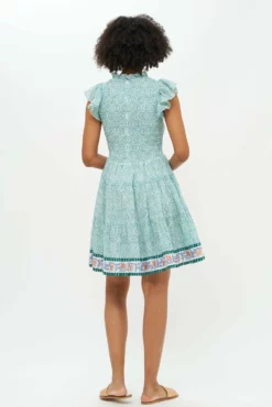 Smocked Flirty Short- Jamali Green -TUKE BAZAAR Sales Store Jamali Green Smocked Flirty Short 2 f2910edb b111 4500 ac60 15ed344927c7 scaled