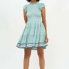 Smocked Flirty Short- Jamali Green