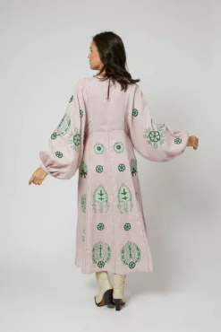 Carolyna Ukrainian Embroidered Dress -TUKE BAZAAR Sales Store LarkinLane10527copy