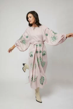 Carolyna Ukrainian Embroidered Dress -TUKE BAZAAR Sales Store LarkinLane10547copy