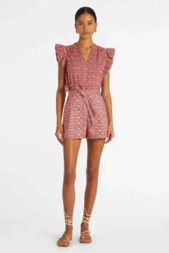 ERYN SHORT -TUKE BAZAAR Sales Store Marie Oliver Eryn Short Hibiscus Shibori 02 scaled