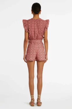 ERYN SHORT -TUKE BAZAAR Sales Store Marie Oliver Eryn Short Hibiscus Shibori 03 scaled