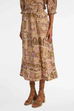 ESTINE WRAP SKIRT -TUKE BAZAAR Sales Store Marie Oliver Estine Wrap Skirt Amethyst Tile 02 scaled
