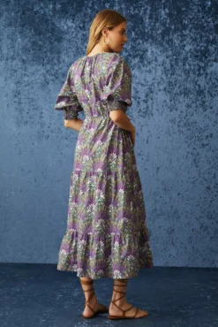 Farin Dress -TUKE BAZAAR Sales Store Marie Oliver Farin Dress Palm Fan 04 scaled