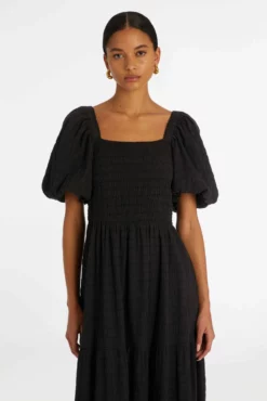 HOLLI DRESS -TUKE BAZAAR Sales Store Marie Oliver Holli Dress Caviar 02 scaled