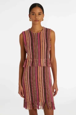 KENYON DRESS -TUKE BAZAAR Sales Store Marie Oliver Kenyon Dress Meadow Stripe 02 scaled