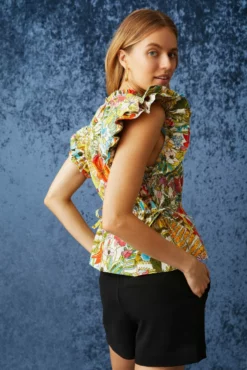 Olive Top -TUKE BAZAAR Sales Store Marie Oliver Olive Top Botanic 03 scaled