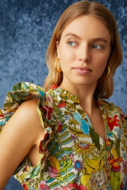 Olive Top -TUKE BAZAAR Sales Store Marie Oliver Olive Top Botanic 05 scaled