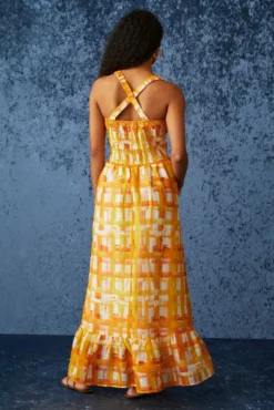 Prima Dress -TUKE BAZAAR Sales Store Marie Oliver Prima Dress Golden Madras 03 scaled