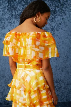 Yaya Blouse -TUKE BAZAAR Sales Store Marie Oliver Yaya Blouse Golden Madras 04 scaled