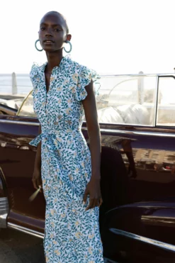 Ruffle Collar Button Maxi- Mondavi Green -TUKE BAZAAR Sales Store Mondavi Green Ruffle Collar 8ee745e1 3284 4db5 a02b 165df62b8086 scaled