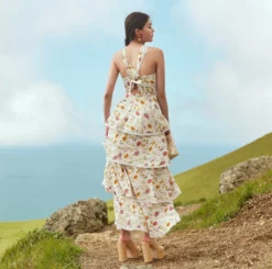 Emma Tiered Dress -TUKE BAZAAR Sales Store MtTam 23014 129 0581