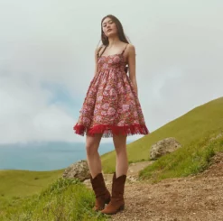 Gavin Fringe Mini Dress -TUKE BAZAAR Sales Store MtTam 23093 250 0944