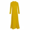 Lounge Dress In Mustard French Terry