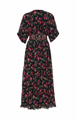 Recycled Plisse Belted Maxi 12 Recycled Plisse Belted Maxi -TUKE BAZAAR Sales Store NA049 BlackWildberry 2