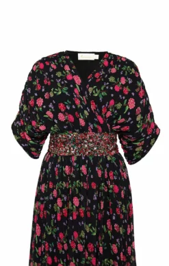 Recycled Plisse Belted Maxi 13 Recycled Plisse Belted Maxi -TUKE BAZAAR Sales Store NA049 BlackWildberry 3