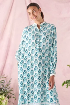Serena Dress In Aqua Pearl -TUKE BAZAAR Sales Store NN23Studio4811 c KBartelski2022