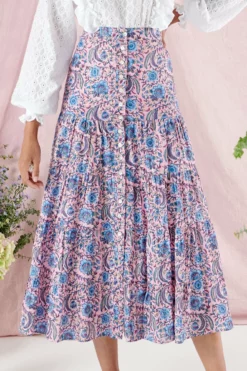 Maddison Skirt In Orchid Chintz