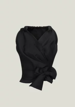 No.27 Wrap Top -TUKE BAZAAR Sales Store No.27BBowHalter