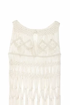 Single Hand Knotted Macrame Blouse -TUKE BAZAAR Sales Store PC027 0601