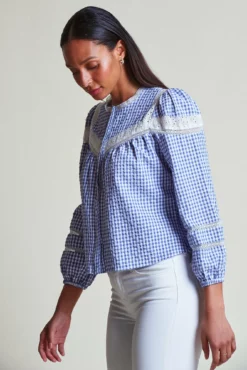 The Pamela Shirt -TUKE BAZAAR Sales Store PamelaShirt Blue 2